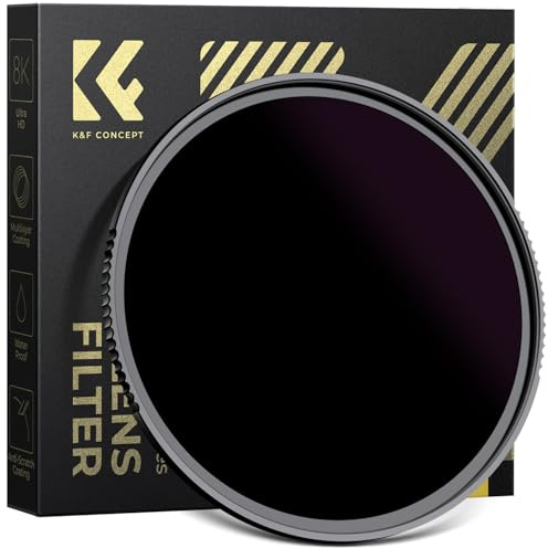 K&F CONCEPT Nano-Xcel Filtro ND100000 da 77 mm per Esposizioni Ultra Lunghe, Fotografia Solare ed Eclissi, Riduzione di 16,6 Stop, Vetro Ottico Premium, 28 Rivestimenti Multistrato