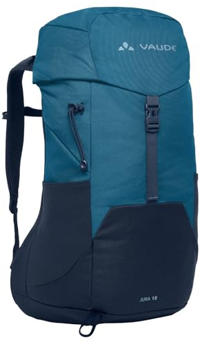 VAUDE Jura 18 Wanderrucksack | Wanderrucksack für Damen & Herren 18 L Volumen – Belüfteter Netzrücken mit Regenhülle - Ideal für Tagestouren und Wandern