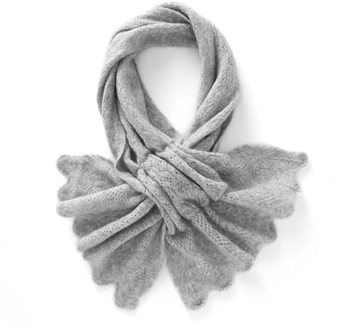Warmer Kaschmirschal für Damen und Mädchen, grau, One size
