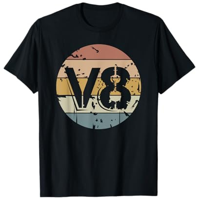 Retro v8 musclecar Autos bigblock Vintage Logo T-Shirt