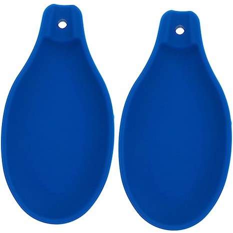 FUNOMOCYA 2pezzi Poggiamestolo in Silicone Per Cucina Tappetino Per Cucchiai e Utensili Da Cucina Portautensili Multiuso Resistente e Sicuro