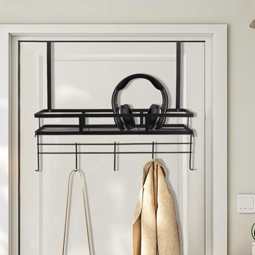 Seahelms Türhaken, Türhaken, robuster Edelstahl-Türhänger mit 5 Haken, einfache Installation, Organizer für Mäntel, Hüte, Taschen, Kleidung, Handtücher, im Badezimmer, Küche