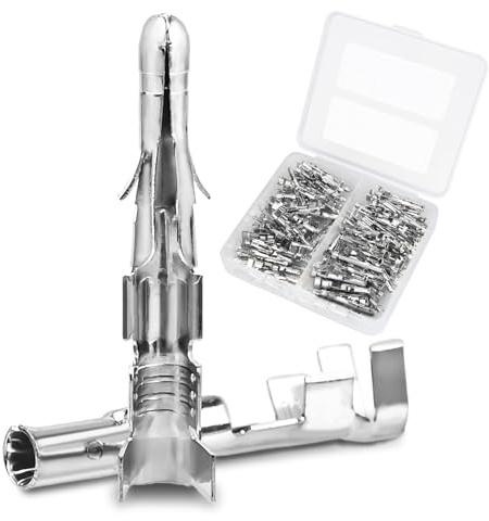 JRready ST6433 50 paires de bornes mâles et femelles 14-20 AWG, Convient au connecteur de câble standard de 2,36 mm et à l'outil de sertissage ACT-LY-JRN002-H