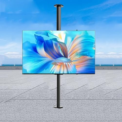 QICBYING Neigbar 360 Grad Drehbar Fernsehtisch - LCD TV 360 Grad Drehbarer Rahmen, Bodenständer Trennwand Drehbares Gestell, TV-Schrank Drehbare Basis, LCD-TV-Trennwandhalterung(595-850mm)