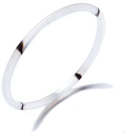 QUSYZD Damen Jade Armreifen, Natürlicher Chalcedon Armreif, Klein und Einfach, Schmuck, mit Schmuckschatulle, 54-58mm,54mm,58mm,58mm