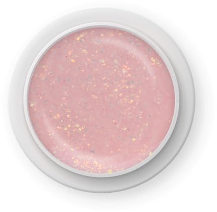 Glitzer Aufbaugel für Gelnägel Rose Rosa 15ml · Glitter Glacier Builder Gel als Glitzer Aufbaugel als UV-Gel für Nägel · Selbstglättend für Anfänger & Profis · Lynis-Nailshop.de