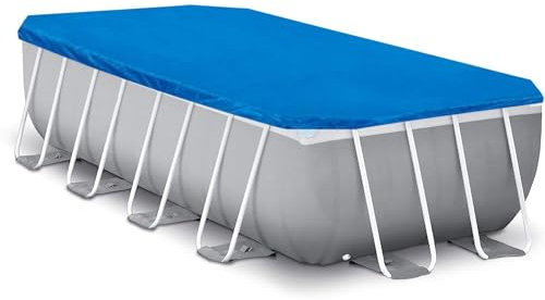 Bâche de piscine gonflable – Couverture gonflable durable pour piscines extérieures | Bâche de piscine imperméable pour la protection | Protection de piscine facile à installer | Bâche de piscine