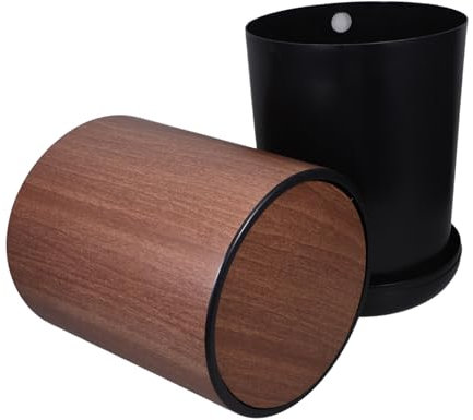 TIDTALEO Pattumiera con Ribaltabile Design per Cucina Bagno e Ufficio per Rifiuti Scomparto Leggera e Resistente