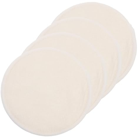 BESPORTBLE 4 pièces Coussinets Allaitement Réutilisables Bamboo de et Confortables Protection Fuite pour Femmes Lavables et pour Mères
