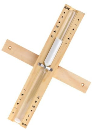 SEWOART Wall-mounted Sauna Hourglass Timer Sand Clock for Bathroom Sauna Glass Construction