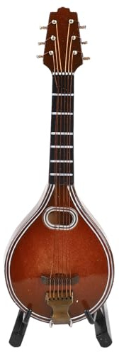 TIKATARER Mini Mandolin Instrument, 8 Cordes Mandolin Model 8 String Mode Mini Mandoline Minolin Migi Instrument pour Cadeaux Décoration de la Maison