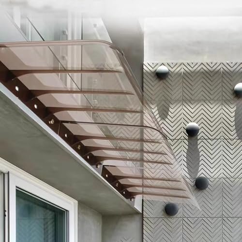 Auvent étanche pour porte et fenêtre - Abri de jardin pour porche arrière terrasse - Protection UV et isolation acoustique - 40 x 50 cm - Bâche extérieure
