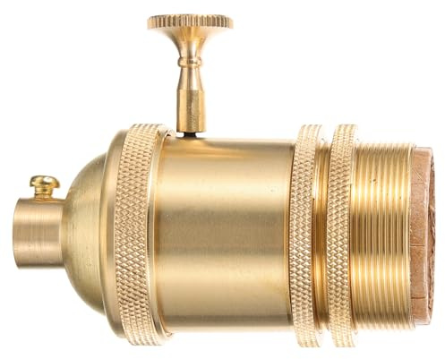UKCOCO Douille Lampe Vintage Avec Interrupteur à Bouton Support Ampoule à Visser Pour Suspension Diy Style Industriel Et Antique Facile à Installer Pour Cuisine Et Bar