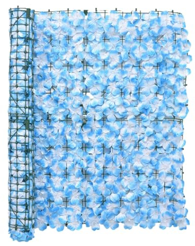 Valla de privacidad de hiedra artificial, 39 x 138 pulgadas, divisor para exteriores para patio y balcón, rollos de valla de privacidad duraderos que mejoran la privacidad del patio trasero con