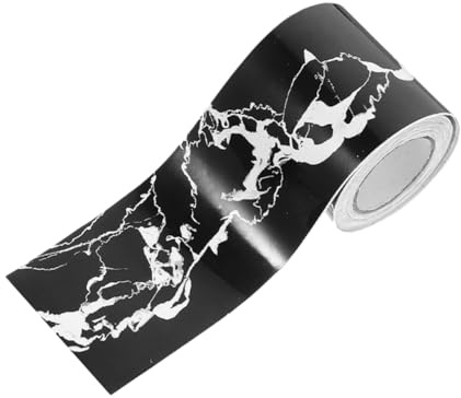 DEARMAMY Pellicola Battiscopa Autoadesiva Effetto Marmo per Pareti e Decorazioni, Flessibile e Resistente, per Soggiorno, Camera e Corridoio