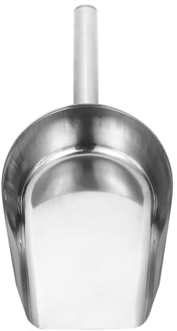 Ciieeo Pelle à Glace Inox Multifonction avec Poignée Ergonomique Cuillère à Farine et Grains pour Cuisine Bar et Magasin