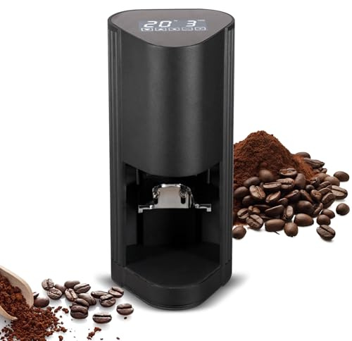 Matybobe MAJOR TOUCHE ÉCRAN À AFFICHAGE NUMÉRIQUE PRESSE AUTOMATIQUE 30KG MACHINE À TAMPER LE CAFÉ ÉLECTRIQUE APPUYEZ SUR L'AUTOMATIQUE OUTIL DE PRESSE POUDRE DE CAFÉ PROFESSIONNEL (Prise UE)