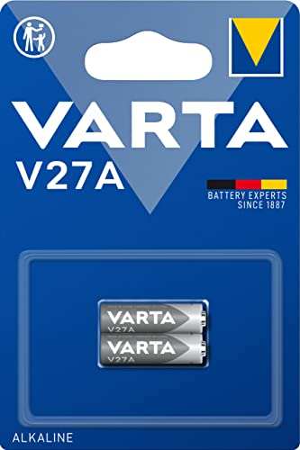 VARTA Batterien V27A, 2 Stück, Alkaline Special, 12V, für Uhren, Fernbedienungen, Taschenrechner, kompakt mit langanhaltender & hoher Leistung