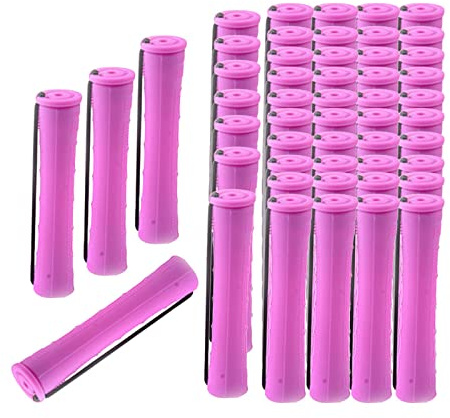 Colcolo Perm Rods ing Hair No Heat Longs Cheveux Courts Bouclés Ondulés Permanente Bigoudis Kit de Coiffure avec Bande de, 50 pièces 1.9 cm
