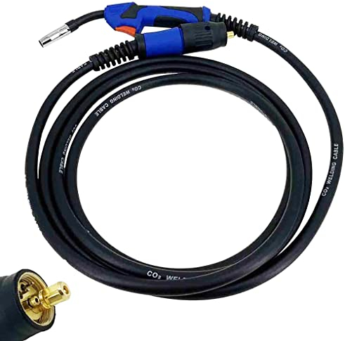 Torcia di saldatura a filo MIG MAG 15AK da 5 metri con connettore Euro per saldatrice semiautomatica a gas raffreddata ad aria,Bruciatore a Gas Protettivo