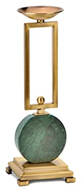 HEXEH Kerzenhalterhalter Retro Candlestick Wohnzimmer Marmor Candlestick Ornament Französische romantische Kerzenlestick -Ornament Kandelaber (Size : A)