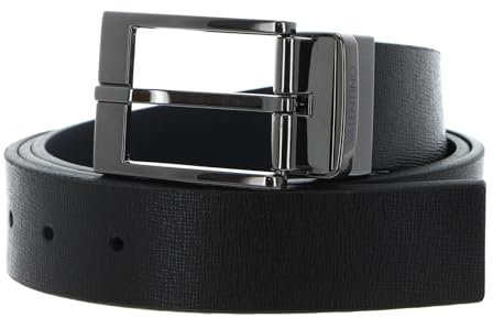 Valentino Icaro Classic Men's Belt W115 Nero/Blu