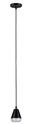 Paulmann 76990 LED Pendelleuchte Luia IP44 GU10 max. 10W Satin, Schwarz Badbeleuchtung