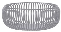 blomus LITO Obstschale M | Steel Gray | Stahl | Ø 25 x 10 cm | Pulverbeschichtete Streben | Als Dekoschale oder Brotkorb verwendbar | Robust und filigran gestaltet
