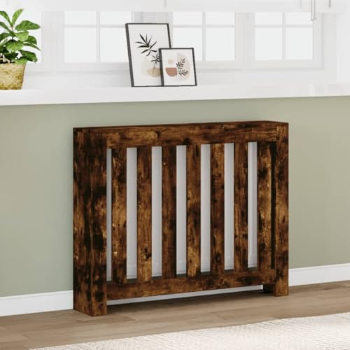 Brokky Heizkörperverkleidung Räuchereiche 104x20x82 cm HeizköRperabdeckung Wohnungseinrichtung HeizköRper Abdeckung Holzwerkstoff - 852739