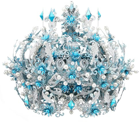 Piececool 3D Puzzle Metall Eiskristallkrone, 3D Metall Puzzle Schmuck, Modell Sammlung für 340 Edelstahl, Geburtstagsgeschenk, Modellbausatz Erwachsene