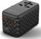 140W Universal Travel Adapter, ocdun GaN III International Plug Adaptor with 1 USB A & 3 USB C Ports, Worldwide Power Outlet Travel Adapter for UK to US, Europe, AUS, Ireland, Thailand (Black)