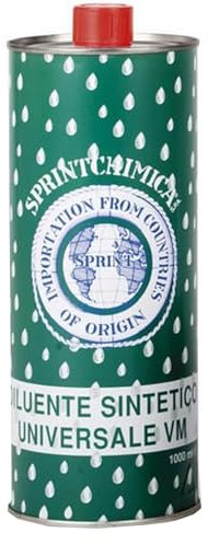 La zappa Diluant synthétique à base d'alkyde moyen et long huile, pour vernis et vernis synthétiques (5 Lt)