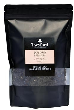 Earl Grey Loose Leaf Black Tea – Premium Whole Leaf with Italian Bergamot – Keemun & Ceylon Blend – 200g by Twyford Tea Company