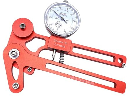 Hellery Jauge de Tension de Rayon de Vélo Mécanique, Outil de Réparation pour L'entretien des Roues, échelles jusqu'à 0,01 Mm, Outil de Centrage de Ja