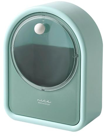 Contenitore per cosmetici, contenitore per trucchi, contenitore antipolvere, per scrivania, salvaspazio, per bastoncini di cotone portatile