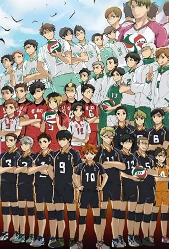 ZYHDK 1500 Pezzi - Colorato Puzzle - Immagini - Gifts - Classic Japanese Animes Haikyuu!! Poster Puzzle - Giocattoli Per Giochi Personalizzati Per Adulti Per Bambini - Zy295Zk
