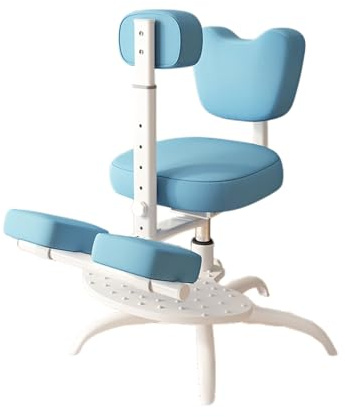 Generisch Kniestuhl mit Rückenlehne, ergonomischer Stuhl, höhenverstellbarer Bürohocker, for Haltung und Beinzirkulation(Color 4,Style 3)