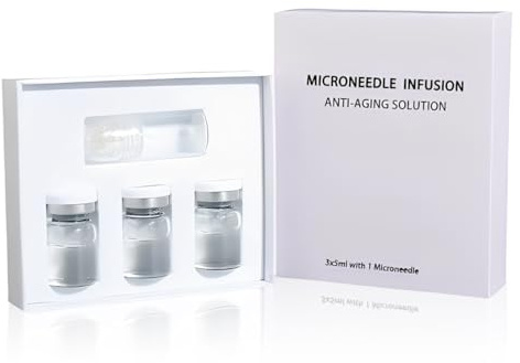 QOCUILC Micro Needling Kit,Micro Infusion System,Microneedling Serum,Mikro infusionssystem für Gesicht,Verbesserung Feiner Linien,Anti-Aging,Gesichtsserum für alle Hauttypen