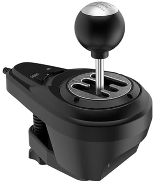 Genérico sim racing shifter, Palanca de cambios de conducción, 6 + 1 botones, marcha atrás, soporte multidispositivo, volante de carreras for PC