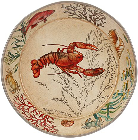 Nador Sea Life - Cuenco para Espagueti (100% melamina, 37 cm, Nailon/A)