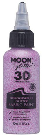 Moon Glitter - Holografische Stofffarbe - 30ml - Rosa