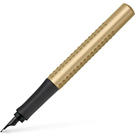 Faber-Castell 140927 - Füller Grip Edition, Feder M, Gold