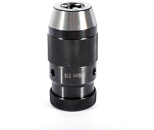 Jintaihua Portabrocas de sujeción rápida B18 cono 1-16 mm con llave para taladro eléctrico