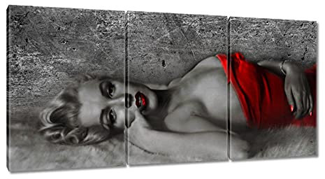 Wandbild auf Leinwand, Motiv Marilyn Monroe, 120 x 60 cm, Nr. H2837M_PC3BX