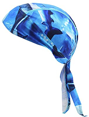 Bandana Homme Casquette Sport Bandana Cap Bandana respirant - Durag Foulard Vélo Headgear Bonnet Homme Chapeau Homme Protège Tête Bandeau Séchage Rapide pour Cyclisme Moto Danse Hip-hop Camping Tennis