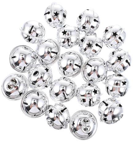 20stücke Mini Glöckchen Zum Basteln: Kleine Glöckchen Zum Basteln Metallglöckchen Optimal Für Glöckchenstäbe Hochzeit,DIY Weihnachten Dekoration,katzenspielzeug-30 MM