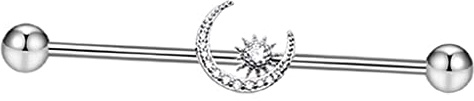 F Fityle Star Industria Barbell Jewelry Tentacle for Christmas Wedding Men Women,