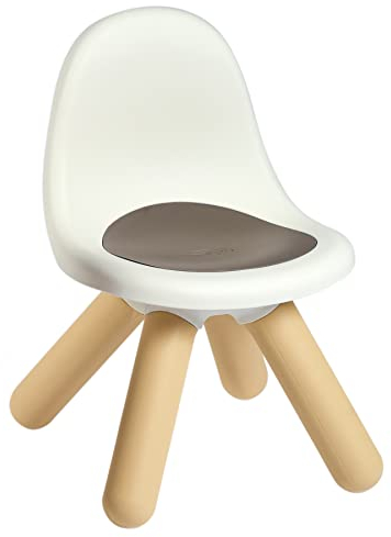 Smoby 7600880113 - Barnstol, Grå - Design Barnstol från Möbellinjen Kid från Smoby, UV StabilPlast, Idealisk för Inomhus- och Utomhusbruk, Stabila Stolsben, Från 18 månader