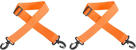 PATIKIL 2 Stück Skischuhe Tragegurt, 3.8cm x 100cm Skirucksack Skigurt-Träger Schneedecke Stiefel-Tragegurt verstellbare Schulterschlaufe für für Ski und Stöcke, Orange