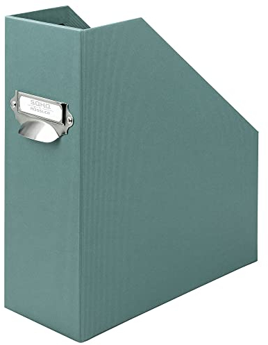 Rössler Papier 1318452381 - S.O.H.O. Stehsammler für DIN A4, mit Griff und beschriftbaren Einsteckschild, 11,5 x 26 x 31,5 cm, Opal, 1 Stück